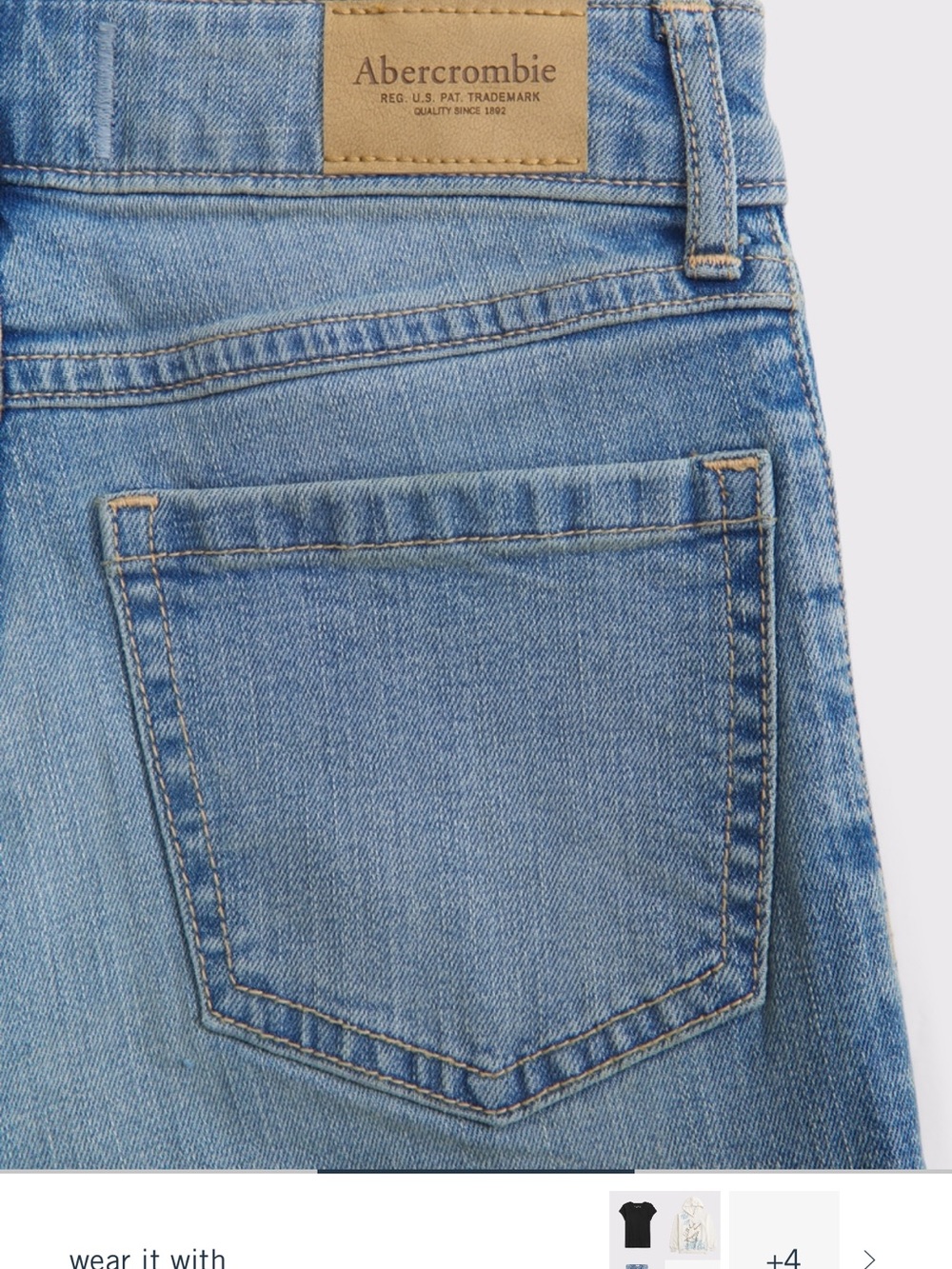 Abercrombie & Fitch Light Blue High-Rise Denim Jeans